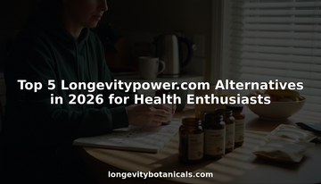 Health enthusiast comparing mushroom supplement brands