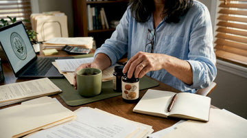 Nutrition scientist checks mushroom supplement certification