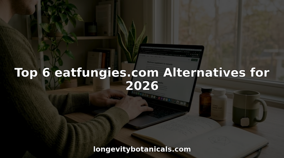 Writer researching mushroom supplement alternatives