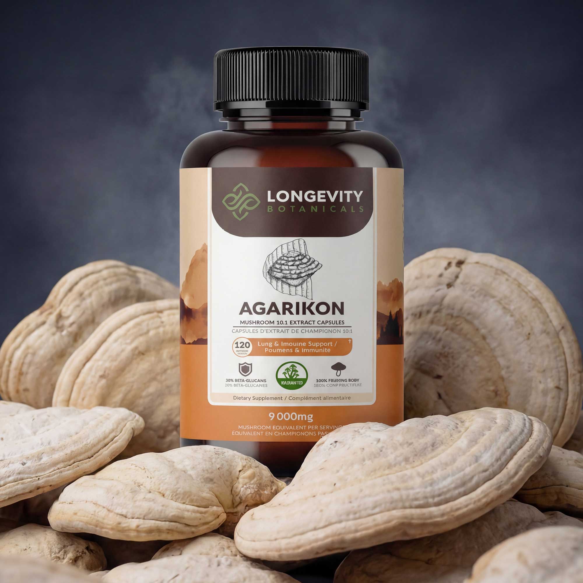 Wildcrafted Agarikon Capsules Mushroom 10:1 Extract