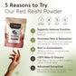Red Reishi Mushroom Powder 10:1 Extract. Relax, Restore, Rejuvenate (3.5oz / 100g)