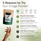 Organic Chaga Mushroom Powder 10:1 Extract. Immune System & Cellular Health Aid (3.5oz / 100g)