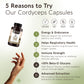 Cordyceps Capsules Mushroom 10:1 Extract (120 Count) Energy & Endurance Unleashed