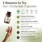 Organic Cordyceps Capsules Mushroom 10:1 Extract (120 Count) Energy & Endurance Unleashed