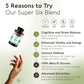 Super Six Mushroom Blend Capsules 10:1 Extract (90 count) - Red Reishi, Cordyceps, Lion’s Mane, Chaga, Tremella, and Turkey Tail