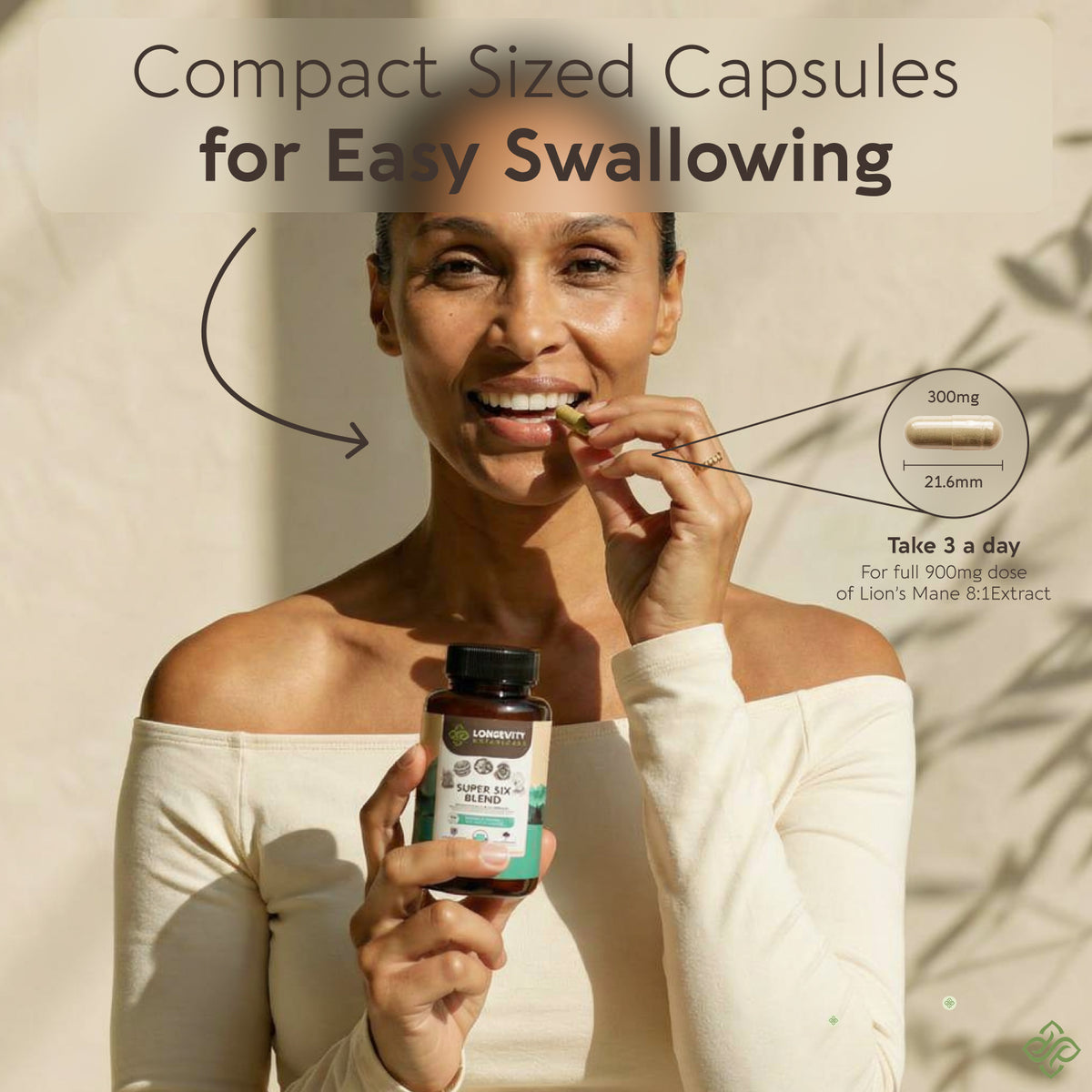 Organic Super Six Mushroom Blend Capsules 10:1 Extract, image 5