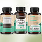 Organic Super Six Mushroom Blend Capsules 10:1 Extract (90 count) - Red Reishi, Cordyceps, Lion’s Mane, Chaga, Tremella, and Turkey Tail