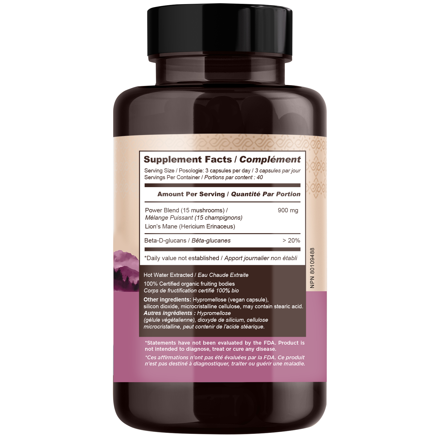 Power Blend 15 Mushroom Extract Capsules (90 Count) - Complete Body & Mind Support - LongevityBotanicals Mushrooms