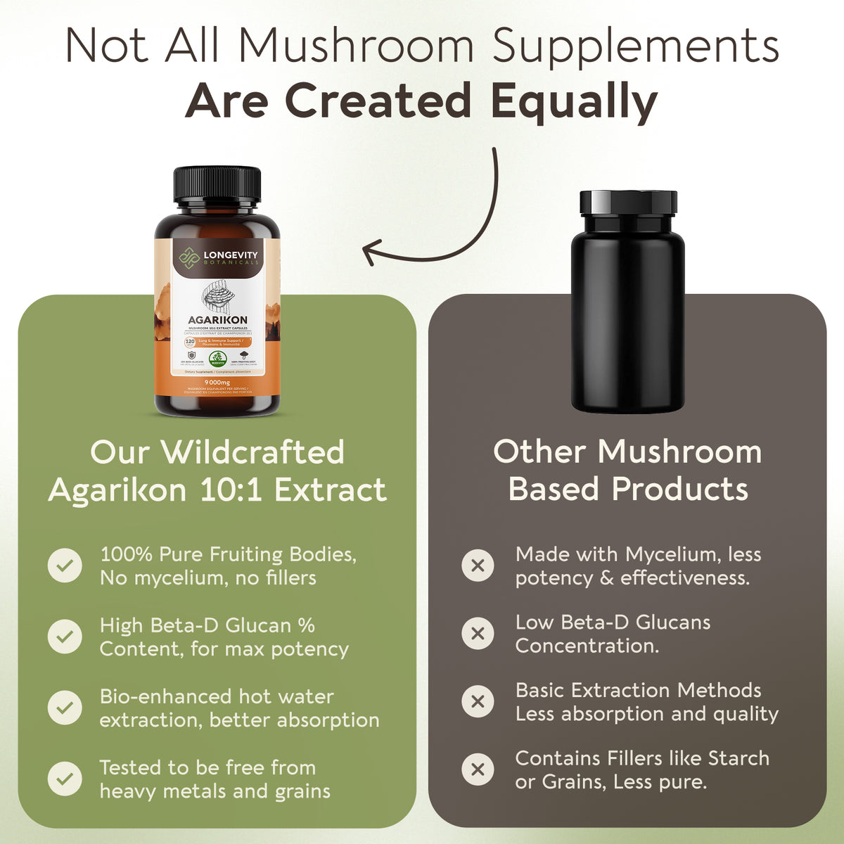 Wildcrafted Agarikon Capsules Mushroom 10:1 Extract, image 5