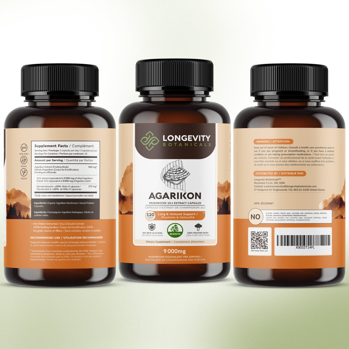 Wildcrafted Agarikon Capsules Mushroom 10:1 Extract, image 9