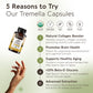 Organic Tremella Capsules Mushroom 10:1 Extract (120 Count) Skin Hydration Redefined