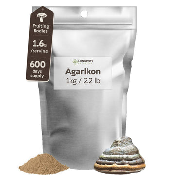 Bulk Agarikon Powder Mushroom 10:1 Extract (1 KG / 2.2 LB) (Wildcrafted) - LongevityBotanicals Mushrooms