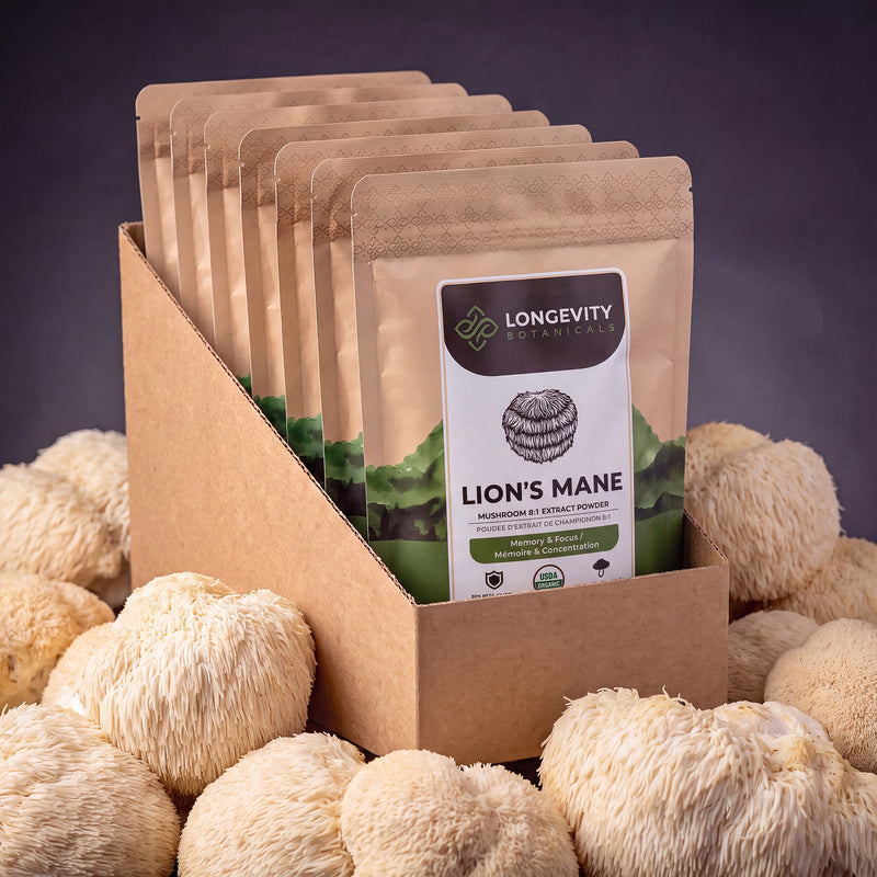 Organic Bulk Lion's Mane Powder Mushroom 8:1 Extract
