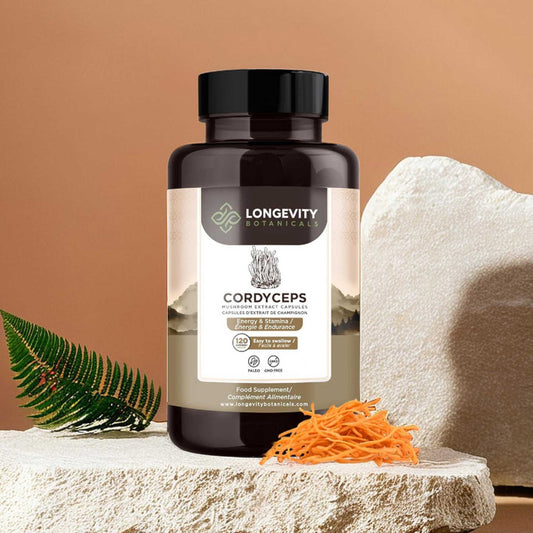 Cordyceps Capsules Mushroom 10:1 Extract (120 Count) Energy & Endurance Unleashed