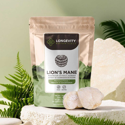 Lion's Mane Mushroom Powder 8:1 Extract. Fuel for a Sharper Mind (3.5oz / 100g)
