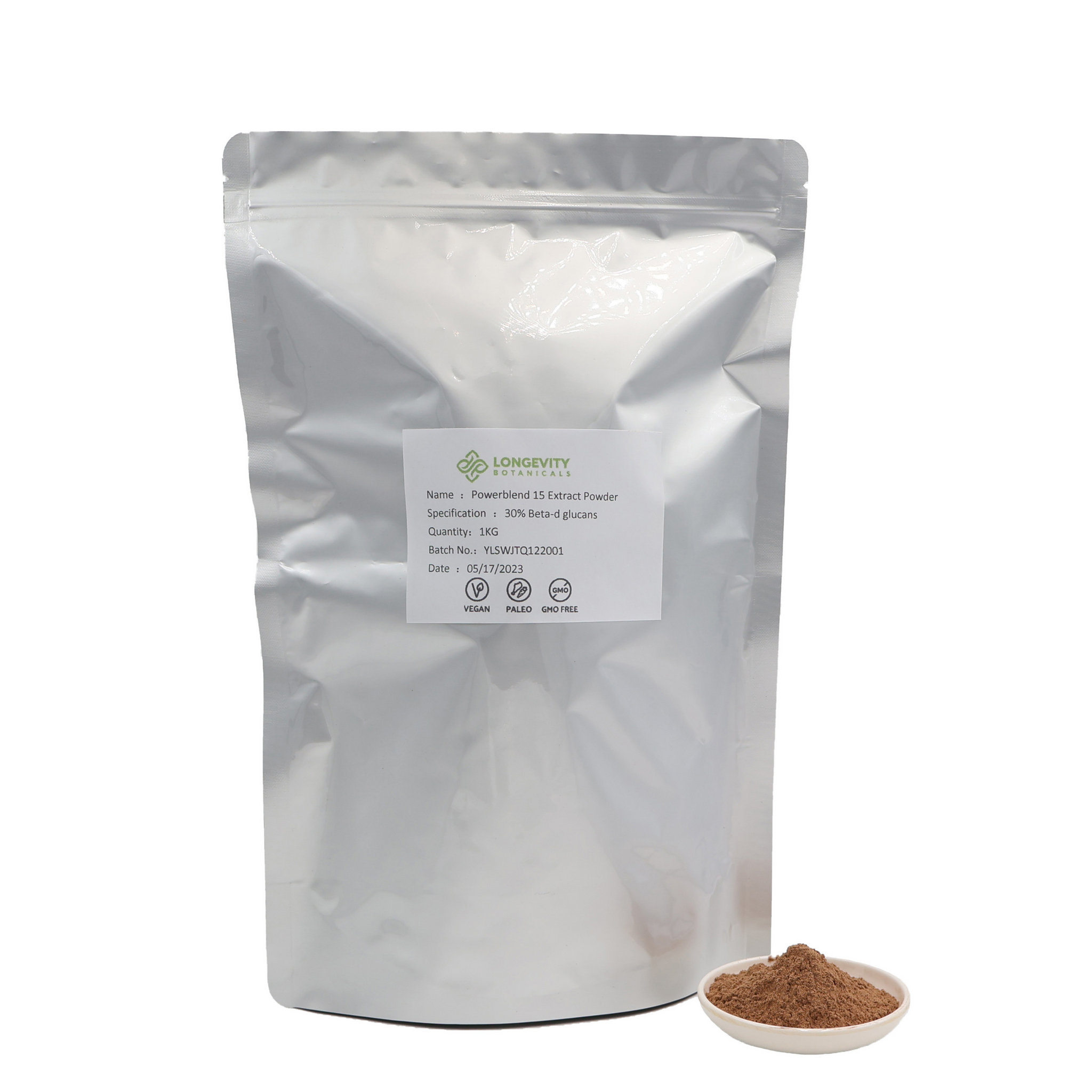 Power 15 Mushroom Blend Mushroom Extract Powder Bulk (1 Kilogram) - LongevityBotanicals Mushrooms