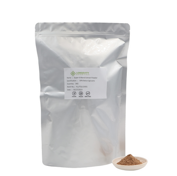 Organic Super 6 Blend Mushroom Extract Powder Blend Bulk (1 Kilogram) - LongevityBotanicals Mushrooms