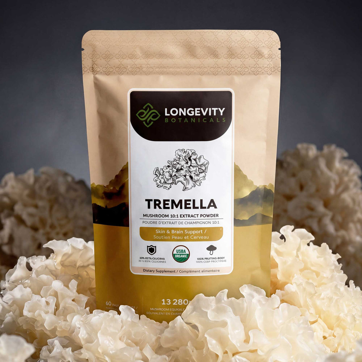 Organic Tremella Mushroom Powder 10:1 Extract