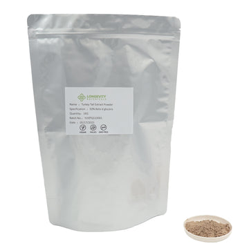 Bulk Turkey Tail Powder - Mushroom Extract  (1 KG) (Organic) - LongevityBotanicals Mushrooms