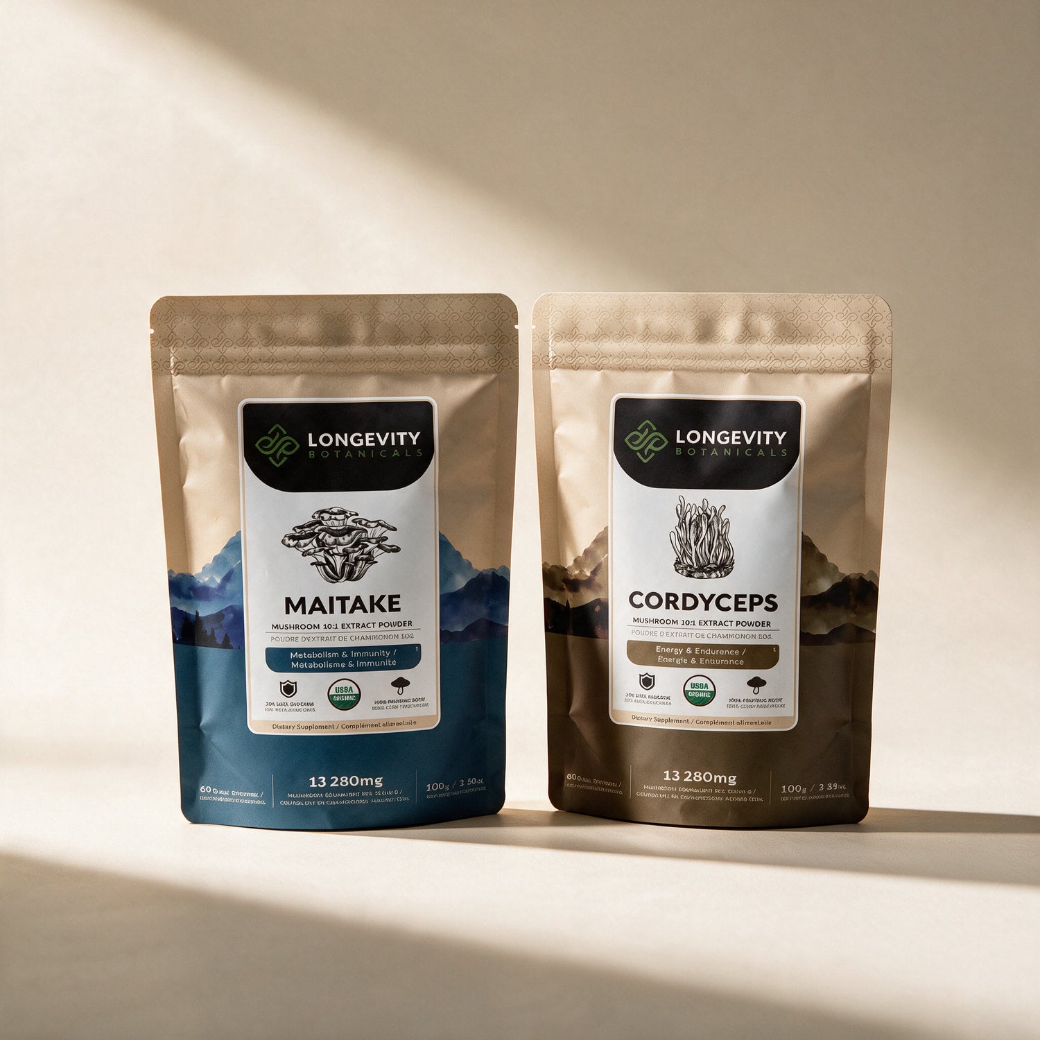 Balance mushroom extract powder bundle