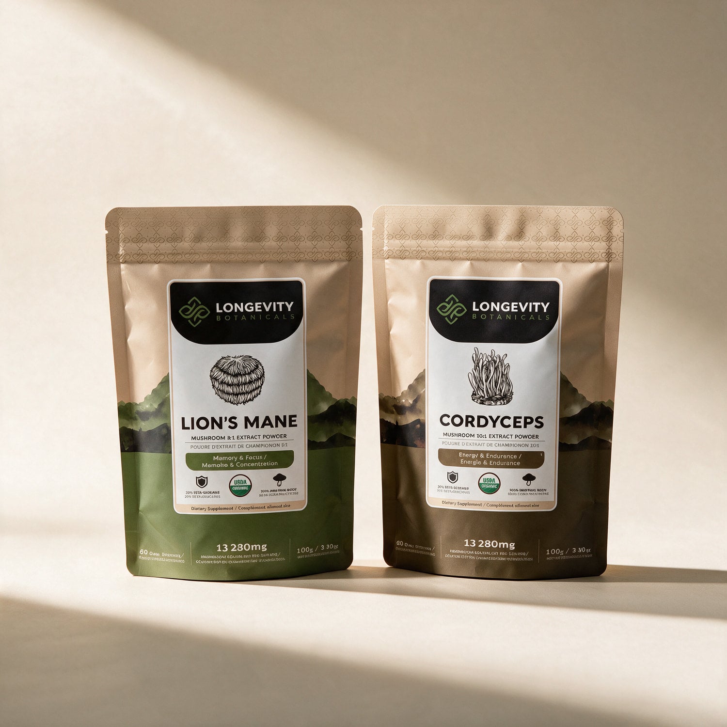 Clear Head mushroom extract powder bundle