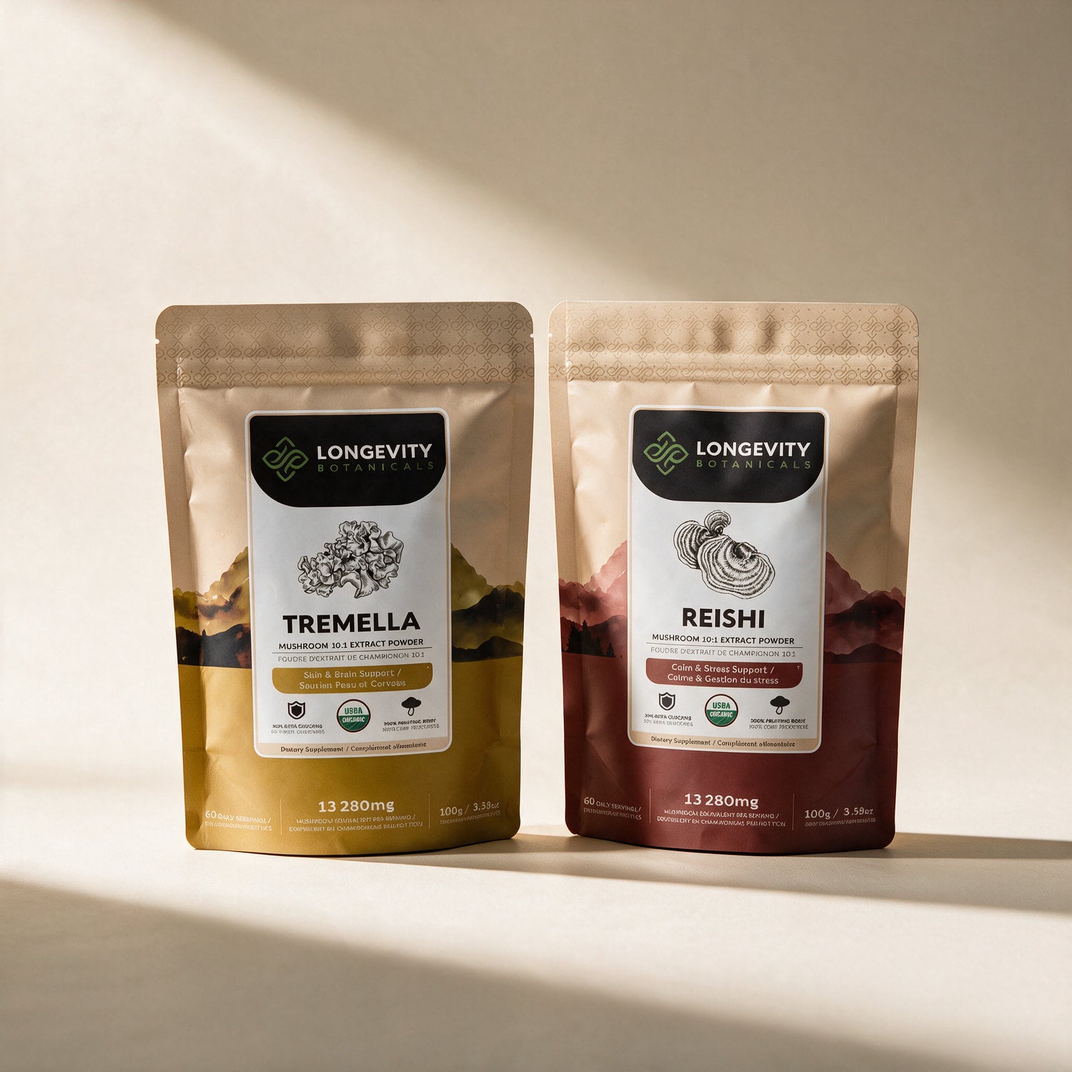 Glow mushroom extract powder bundle