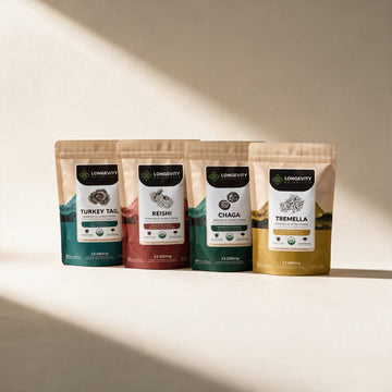 The Long Game mushroom extract powder bundle