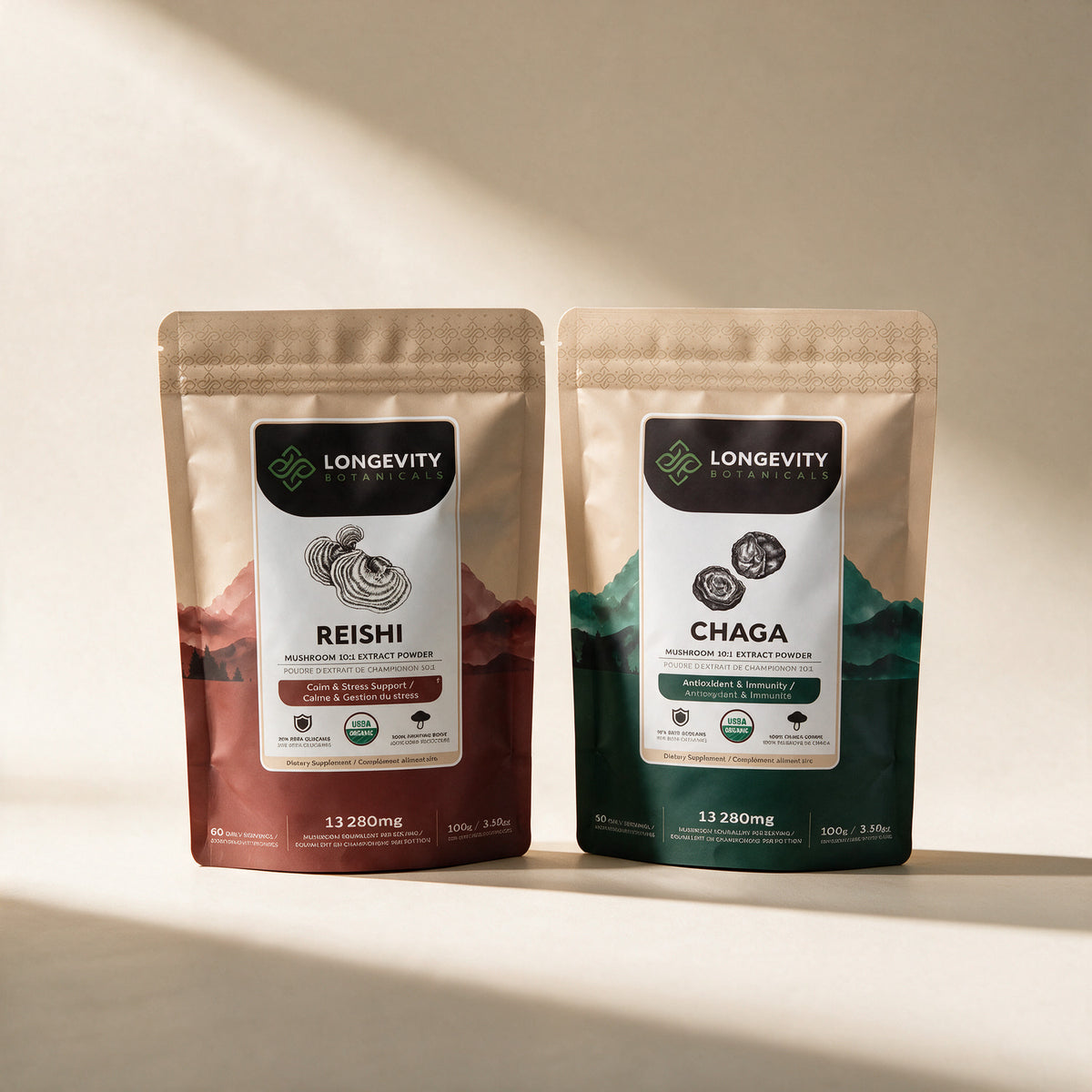 Wind Down mushroom extract powder bundle